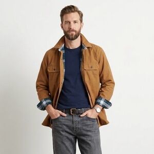 L.L. Bean Men's Tan Over Shirt Jacket